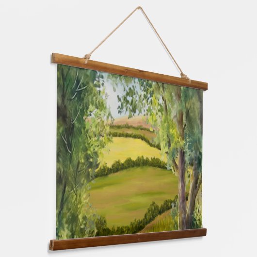 Felder Wandteppich Mit Holzrahmen (Gewinkelt)