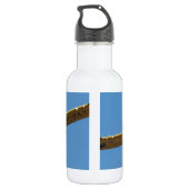 Felderbesprüher Flugzeug Edelstahlflasche (Rückseite)