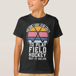 Felderhockey-Team-Angebot für ein verrücktes Hocke T-Shirt