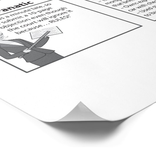 Felderleitfaden für Anwälte 18x24 Poster (Ecke)