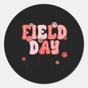 Feldertag Red Team Color Field Trip Team Game Comp Runder Aufkleber