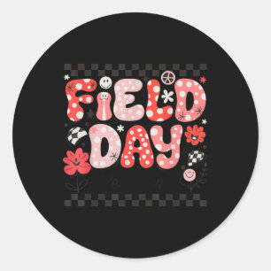 Feldertag Red Team Color Field Trip Team Game Comp Runder Aufkleber