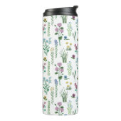 Feldflorale Blume | Thermal Tumbler Thermosbecher (Nach links gedreht)