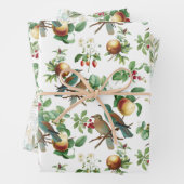 Feldfrüchte, Beeren, Vögel und Blätter (Beispiel)