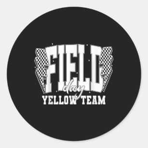 Feldgelbes Team Kampfflugzeug Team Spiel Com Runder Aufkleber