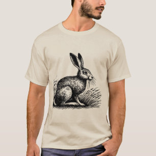 Feldhase – Rustikales Kaninchen-T-Shirt-Design T-Shirt