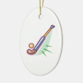 Feldhockey 3 keramikornament (Links)