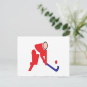 Feldhockey 5 postkarte (Stehend Vorderseite)