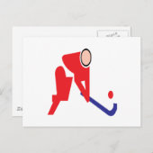 Feldhockey 5 postkarte (Vorne/Hinten)
