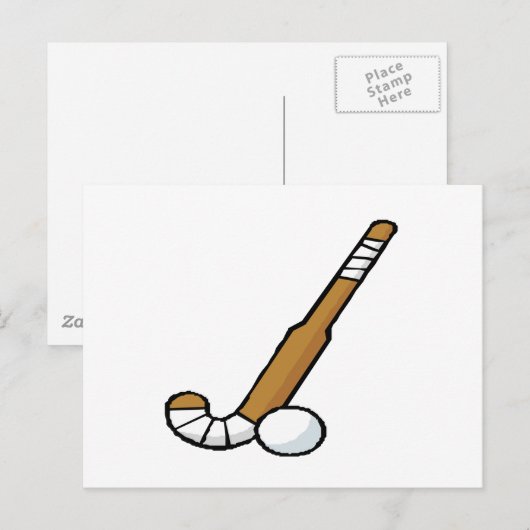 Feldhockey 6 postkarte (Vorne/Hinten)