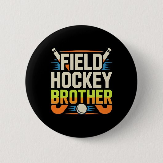 Feldhockey-Bruder Button (Vorderseite)