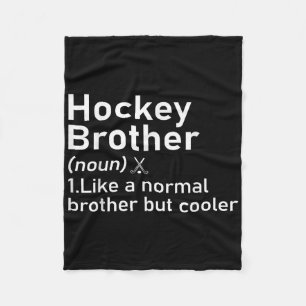 Feldhockey-Bruder-Definition Lustig Sport _1 Fleecedecke