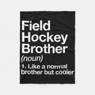 Feldhockey-Bruder-Definition Lustiger Sport Fleecedecke