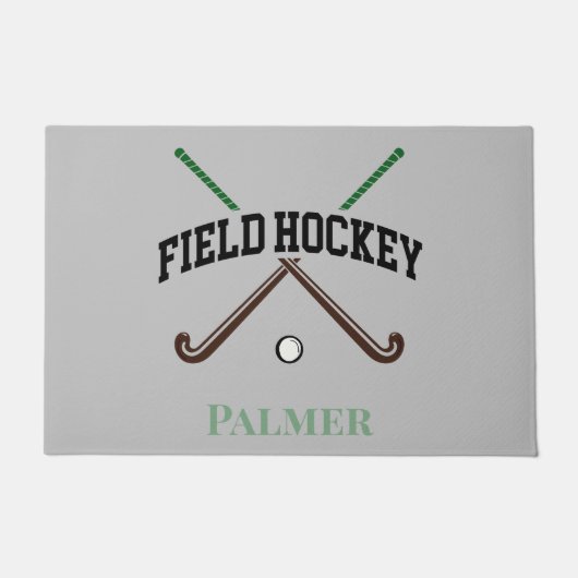 Feldhockey Crosssticks Custom Fußmatte (Vorderseite)