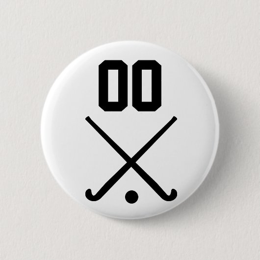 Feldhockey der benutzerdefinierten Nummer Button (Vorderseite)
