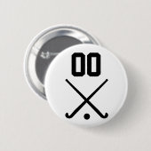 Feldhockey der benutzerdefinierten Nummer Button (Vorne & Hinten)