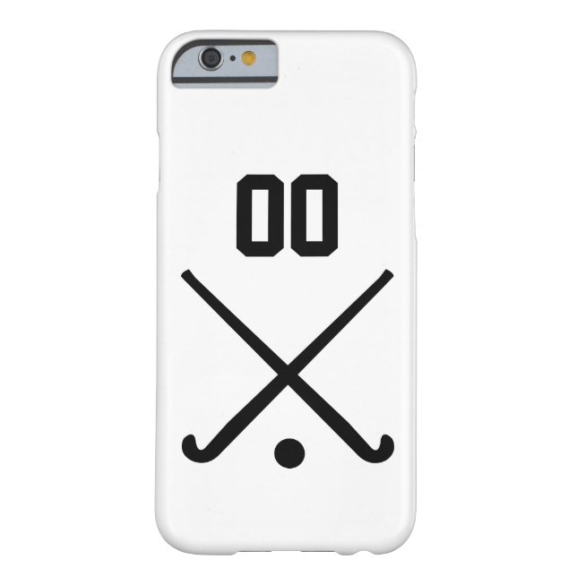 Feldhockey der benutzerdefinierten Nummer Case-Mate iPhone Hülle (Rückseite)