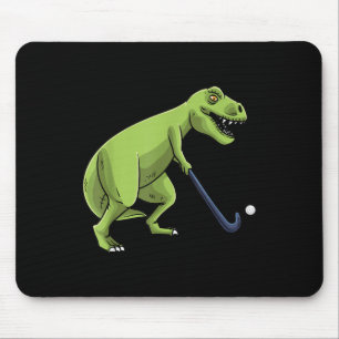 Feldhockey Dinosaurier T-Rex Spieler Männer Frauen Mousepad
