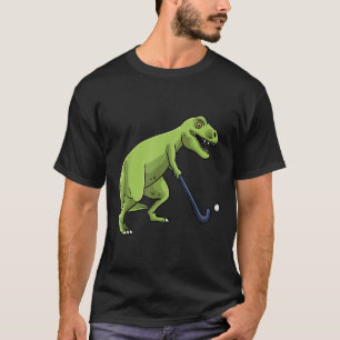Feldhockey Dinosaurier T-Rex Spieler Männer Frauen T-Shirt