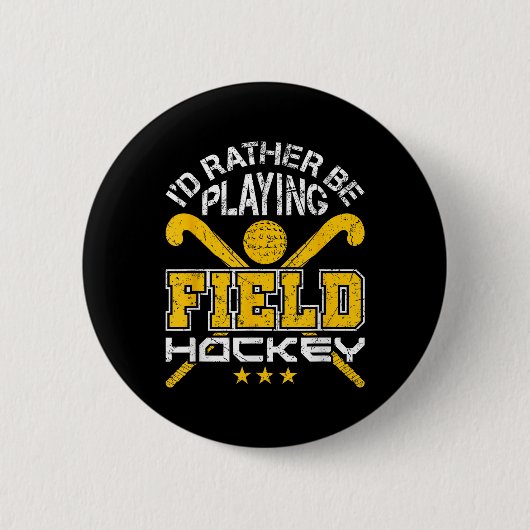 Feldhockey Frauen Button (Vorderseite)