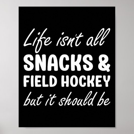 Feldhockey für Frauen oder Männer Feldhockeyspiele Poster (Vorne)