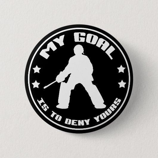 Feldhockey Goalie 'My Goal' Tasten Button (Vorderseite)