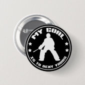 Feldhockey Goalie 'My Goal' Tasten Button (Vorne & Hinten)