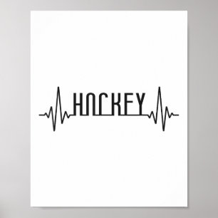 Feldhockey Herzschlag Hockey _1  Poster