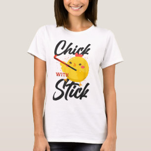 Feldhockey-Huhn Henne Mit Stock _3 T-Shirt