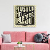 Feldhockey-Hustel, schlagen und nie aufhören zu dr Leinwanddruck (Insitu (Wohnzimmer))