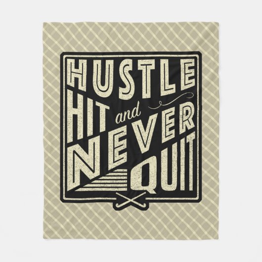 Feldhockey-Hustelschlag nie aufhören Fleecedecke (Vorderseite)