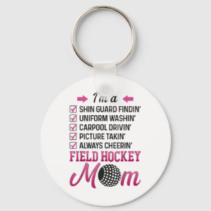Feldhockey Ich bin ein Schienbeinschutz-Feldhockey Schlüsselanhänger