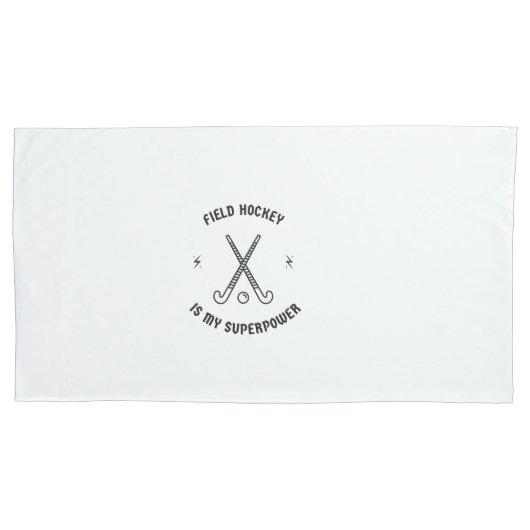 Feldhockey ist meine Supermacht Kissenbezug (Vorderseite)