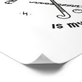 Feldhockey ist meine Supermacht Poster (Ecke)