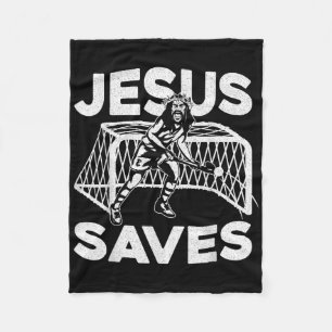 Feldhockey Jesus Glaube Christlich Jesus rettet Fleecedecke