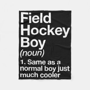Feldhockey-Junge Definition Lustig Sport Fleecedecke
