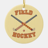 Feldhockey Keramik Ornament (Vorne)