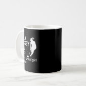 Feldhockey-Mädchen-Definition Kaffeetasse (Vorderseite Links)
