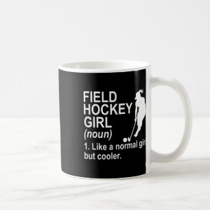 Feldhockey-Mädchen-Definition Kaffeetasse