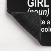 Feldhockey-Mädchen-Definition Mousepad (Ecke)