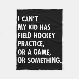 Feldhockey-Mama-und-Papa-Übungsspiel-Design Fleecedecke