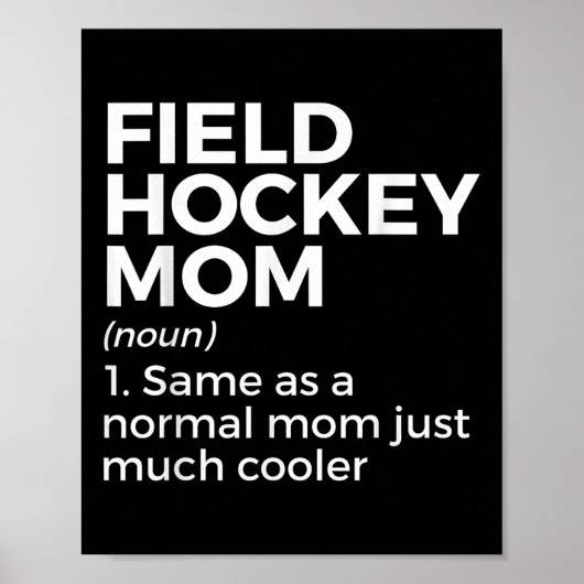 Feldhockey-Mutter-Definition Frauen Poster (Vorne)