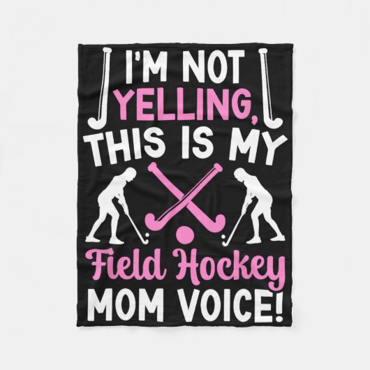 Feldhockey-Mutter-Stimme Mutter eines Feldhockey-S Fleecedecke (Vorderseite)
