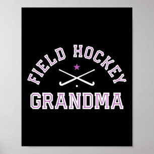 Feldhockey Oma Stolze Oma Sport Großmutter Poster