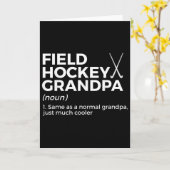 Feldhockey-Opa-Definition Karte (Gelbe Blume)