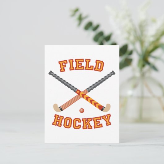 Feldhockey Postkarte (Stehend Vorderseite)