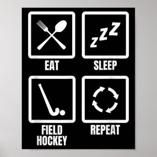 Feldhockey-Routine Poster