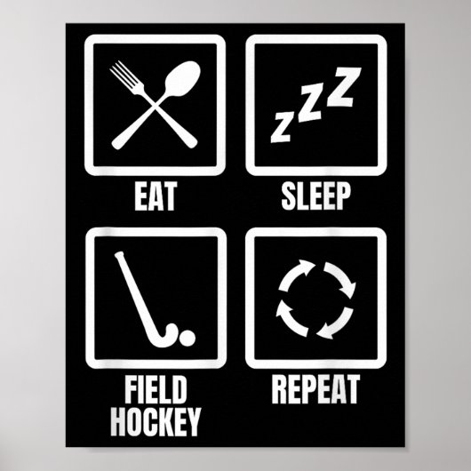 Feldhockey-Routine Poster (Vorne)