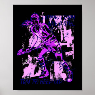Feldhockey Sagt Spiele Wie Ein Mädchen Feld  Poster