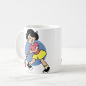 Feldhockey-Spieler Kaffeetasse (Vorderseite Links)